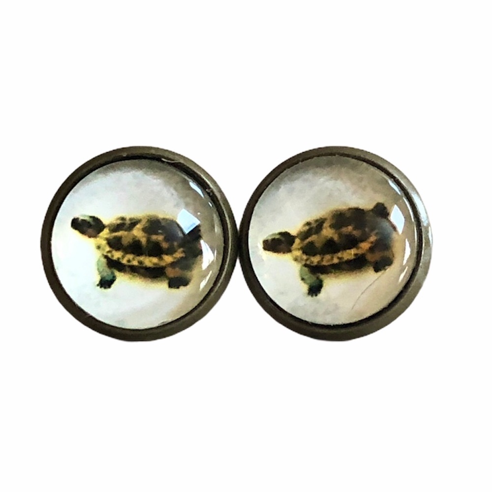 3 for 15🎀 turtle bronze tone earrings